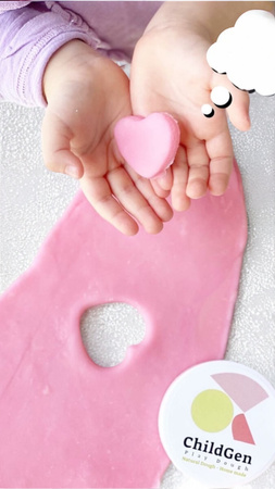 ChildGen Natural Playdough - Set of 6 colors PASTELS