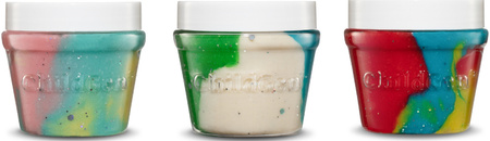 ChildGen, Naturalna ciastolina w słoiczkach - zestaw TRIO: MARBLE